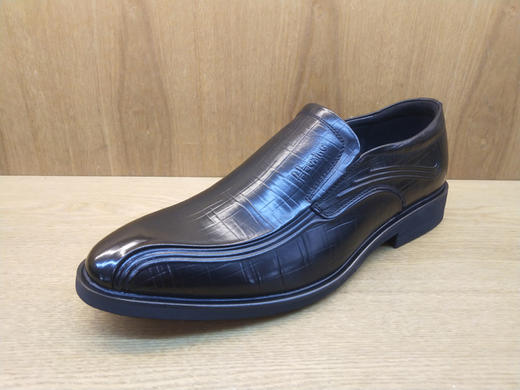 2021春季新款豪行男鞋11166323时尚英伦平跟商务单鞋真皮皮鞋正品 商品图1