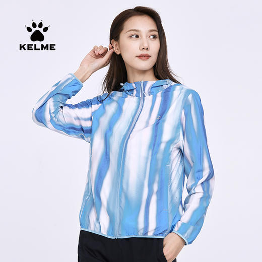 卡尔美轻薄防晒皮肤衣女夏季新款速干连帽梭织外套户外 商品图0