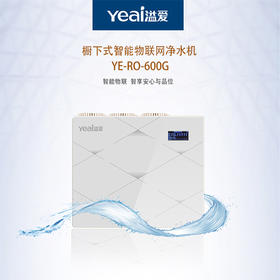 溢爱（Yeai）净水器家用厨下式饮水机智能物联网净水机直饮过滤器YE-RO-600G （含上门安装）