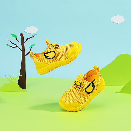 B.Duck小黄鸭童鞋夏季儿童运动鞋22-30 B1383902 商品图3
