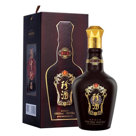 【推荐】珍酒 珍十五 酱香型白酒 53度 酒中珍品 珍藏酱香 500ml*6瓶 整箱装（新老包装随机发货） 商品图2