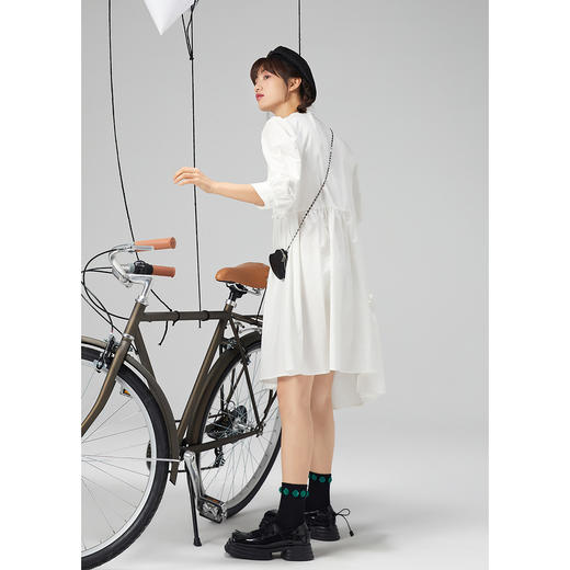 ZIHAN紫涵泡泡袖连衣裙女2022春季新款中长裙Z2Z02HS602 商品图1