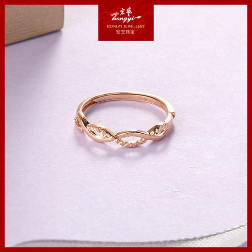 【宏艺珠宝】梦绕指柔·18K金戒指 商品图3