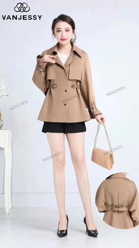 时尚短款风衣5678