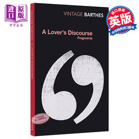 【中商原版】恋人絮语 豆瓣阅读 英文原版 A Lover's Discourse Roland Barthes