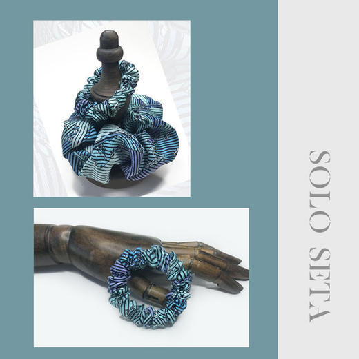 Solo seta绸缎大肠圈法式真丝发圈少女头绳丝绸韩国网红ins发饰 商品图1