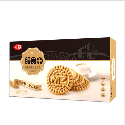 杞冠臻选 | 米珍 米胚膳食纤维饼干 270g/盒 商品图0