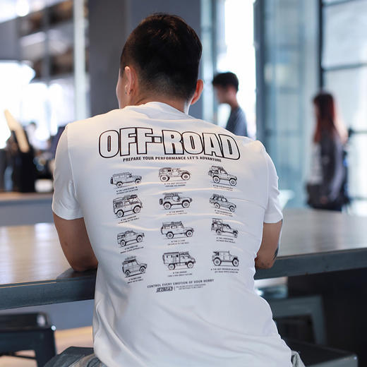 2022春夏潮男简约越野车元素户外休闲短袖T恤offroad个性范打底衫 NMT-1807 商品图1
