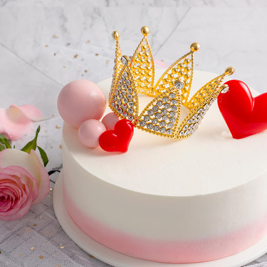 女王至上-皇冠红心鲜果夹心-1.5磅【生日蛋糕】 商品图1