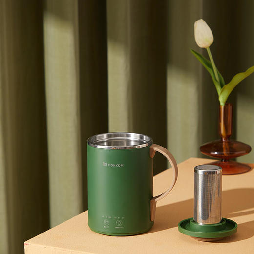 【新升级带茶滤养生杯】磨客mokkom多功能桌面养身杯可茶水分离三档温度可调8小时长时保温350ml大容量 商品图7