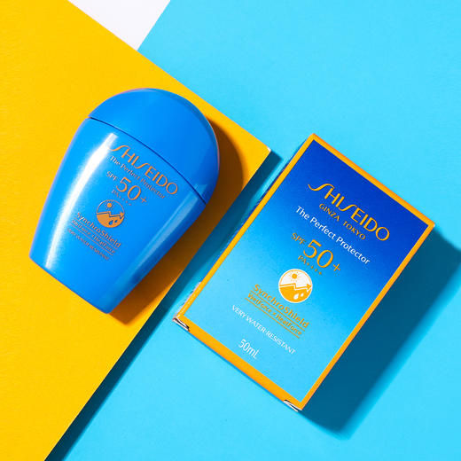 Shiseido/资生堂 蓝胖子新艳阳夏臻效水动力防晒乳液50ml 商品图8