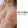 HSIA遐大胸显小内衣女轻薄款全罩杯上托胸罩波米几何性感蕾丝文胸 商品缩略图3