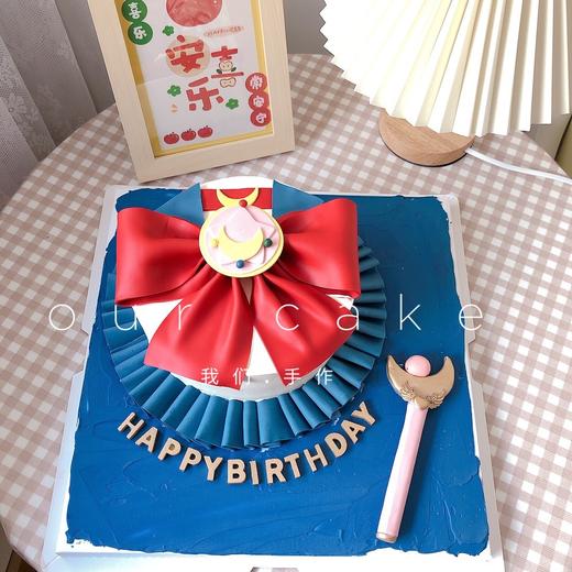 美少女战士蝴蝶结复古蛋糕-低糖处理无添加 商品图1