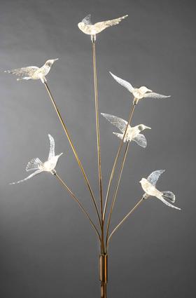 6头亚克力鸟路引（运费自理）