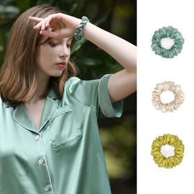 Solo seta真丝小发圈礼盒装 韩国网红女扎头头绳ins马尾发带