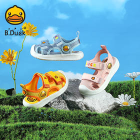 B.Duck小黄鸭童鞋夏季儿童凉鞋20-30 B2383004A
