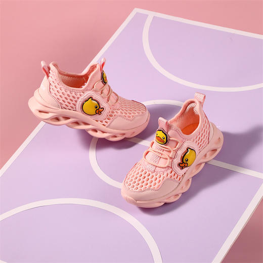 B.Duck小黄鸭童鞋夏季儿童运动鞋26-37 B1383045 商品图4