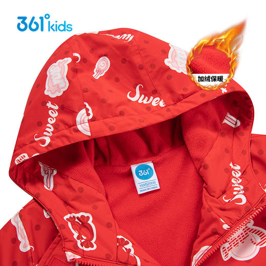 小361女童梭织加厚外套儿童加绒外衣K62214602 商品图3