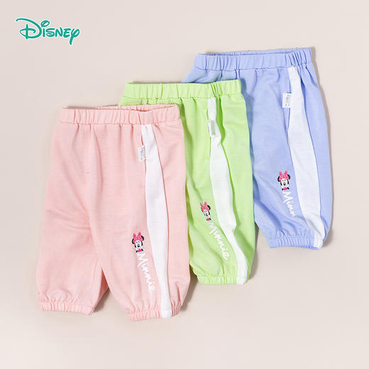 迪士尼夏季新品清爽空调裤女童七分裤 商品图0
