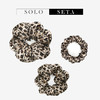 Solo seta印花真丝发圈桑蚕丝豹纹大肠法式发饰头绳ins风礼盒 商品缩略图0