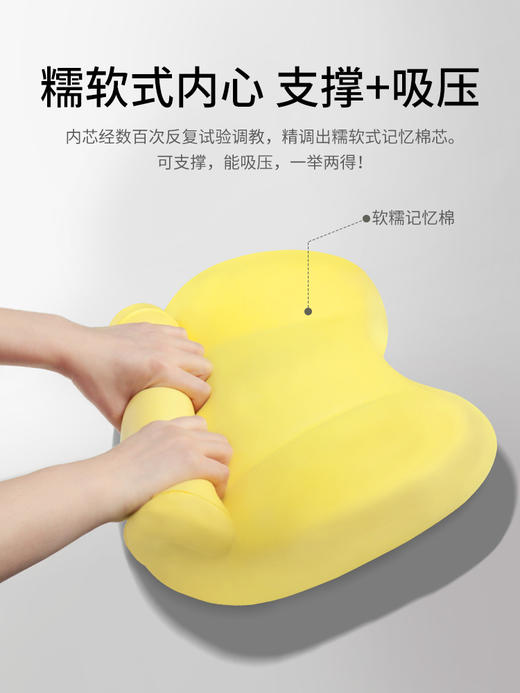 【人体工程学设计理念 乳胶质感】汽车腰靠背垫护腰司机开车用座椅腰托腰部支撑头枕驾驶座车载腰垫 商品图5