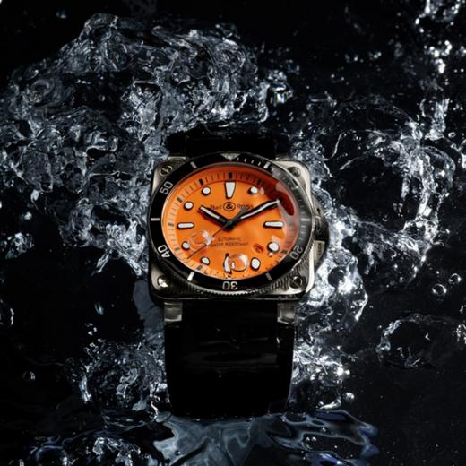Bell & Ross 柏莱士 INSTRUMENTS系列 BR0392-D-0-ST/SRB 潜水休闲腕表 商品图5