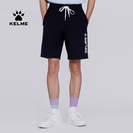 卡尔美休闲短裤男夏季运动新款潮流简约棉高腰五分裤子 商品图0