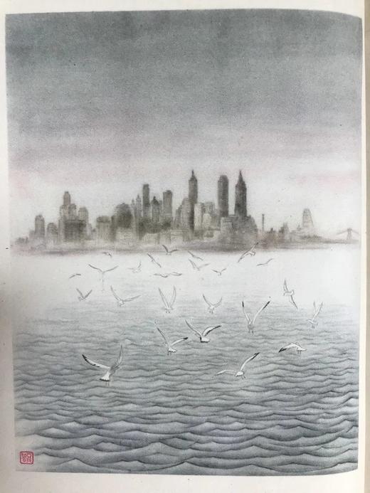 蒋彝绘画随笔集《纽约画记》 17幅彩色与大量黑白文间插图 精装大32开 商品图5