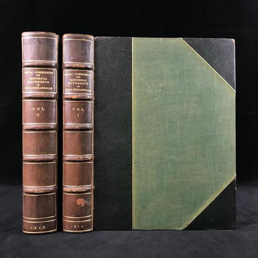 工坊特装本！1912年 白金汉郡历史遗迹（全2卷） 数百幅插图 真皮精装16开 商品图0