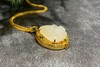 【御珠宫坊】金镶羊脂白玉子料吊坠 商品缩略图1
