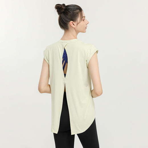 【瑜伽罩衫 多色可选】T恤时尚瑜伽服上衣网红健身瑜伽服  JL 000 YD018 商品图5
