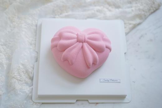 法式慕斯蛋糕 | 白桃茉莉茶慕斯 - 爱心蝴蝶结 商品图3