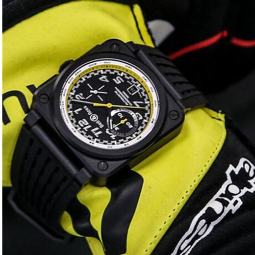 BellRoss 柏莱士 瑞士手表男士方表赛车计时表 R0394 Chrono R20 Ceramic BR0394-RS20/SRB 商品图2