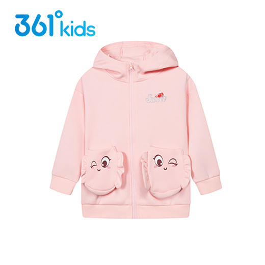 小361女童针织外套儿童连帽外衣小童上衣2022春季新款K62214607 商品图0