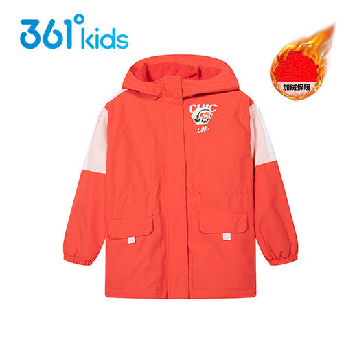 小361女童梭织加厚外套儿童加绒外衣防风2022春季新款K62213609 商品图0