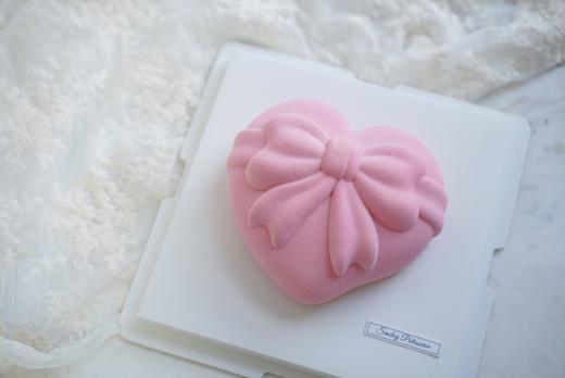 法式慕斯蛋糕 | 白桃茉莉茶慕斯 - 爱心蝴蝶结 商品图2