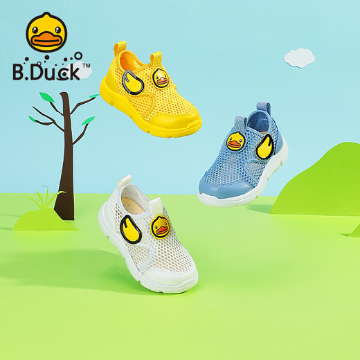 B.Duck小黄鸭童鞋夏季儿童运动鞋22-30 B1383902 商品图0