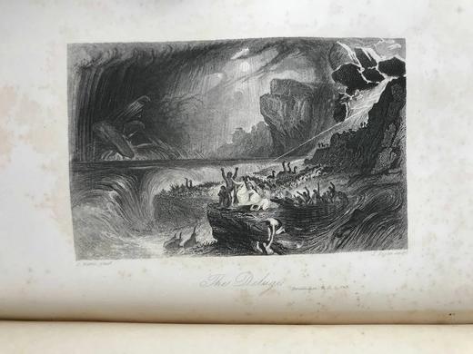 1845年 弥尔顿诗集 福赛尔、马丁等7幅版画插图 漆布精装18开 商品图6