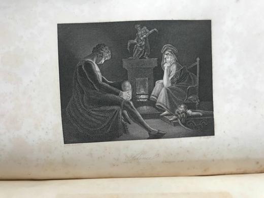 1845年 弥尔顿诗集 福赛尔、马丁等7幅版画插图 漆布精装18开 商品图10