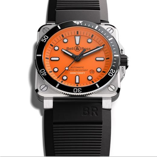 Bell & Ross 柏莱士 INSTRUMENTS系列 BR0392-D-0-ST/SRB 潜水休闲腕表 商品图2
