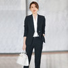 春秋新款职业装休闲西服高级设计感外套正装套装黑色ol 商品缩略图1