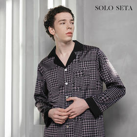 Solo seta22姆米真丝睡衣男士套装长袖2025年丝绸家居服秋冬