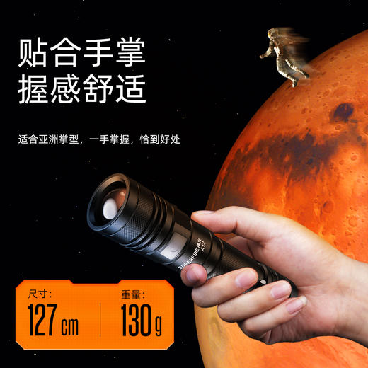 SUPERFIRE神火A12调焦手电筒强光远射小型家用充电户外便携迷你变焦手电 商品图4