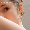 ZEGL设计师中国风祥云贝壳耳环女气质耳钉2024新款潮网红耳饰 商品缩略图4