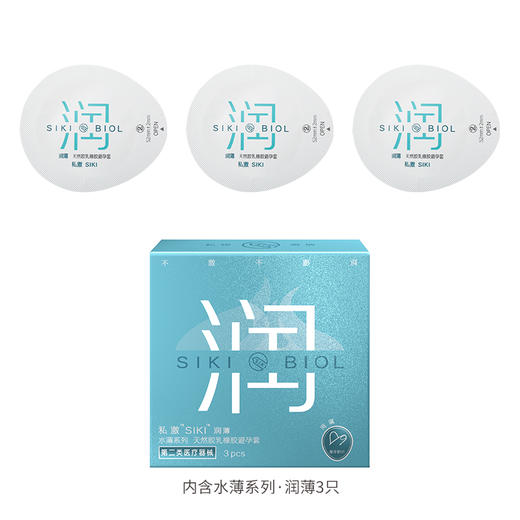 【玻尿酸水薄 裸入爽滑003】SIKI私激水薄系列003玻尿酸安全套 商品图11