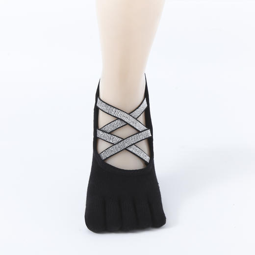 《15送1》哈瓦塔爆款纯棉交叉防滑五指瑜伽袜芭蕾普拉提舞蹈健身运动 商品图10