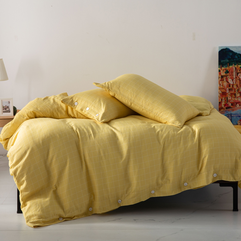 多喜爱  双层纱四件套《柠檬芝士》