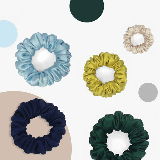 Solo seta真丝小发圈礼盒装 韩国网红女扎头头绳ins马尾发带 商品图3