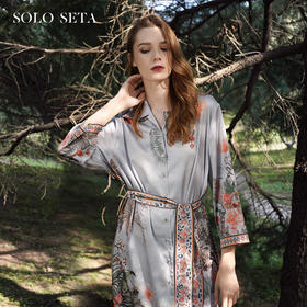 Solo seta22姆米重磅真丝睡袍女秋冬桑蚕丝可外穿丝绸高级感