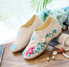 XQ新款牵牛花喇叭花圆头帆布绣花布鞋 商品缩略图5